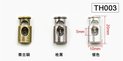 ZJ    高檔金屬彈簧釦  雙孔扣 細節-3